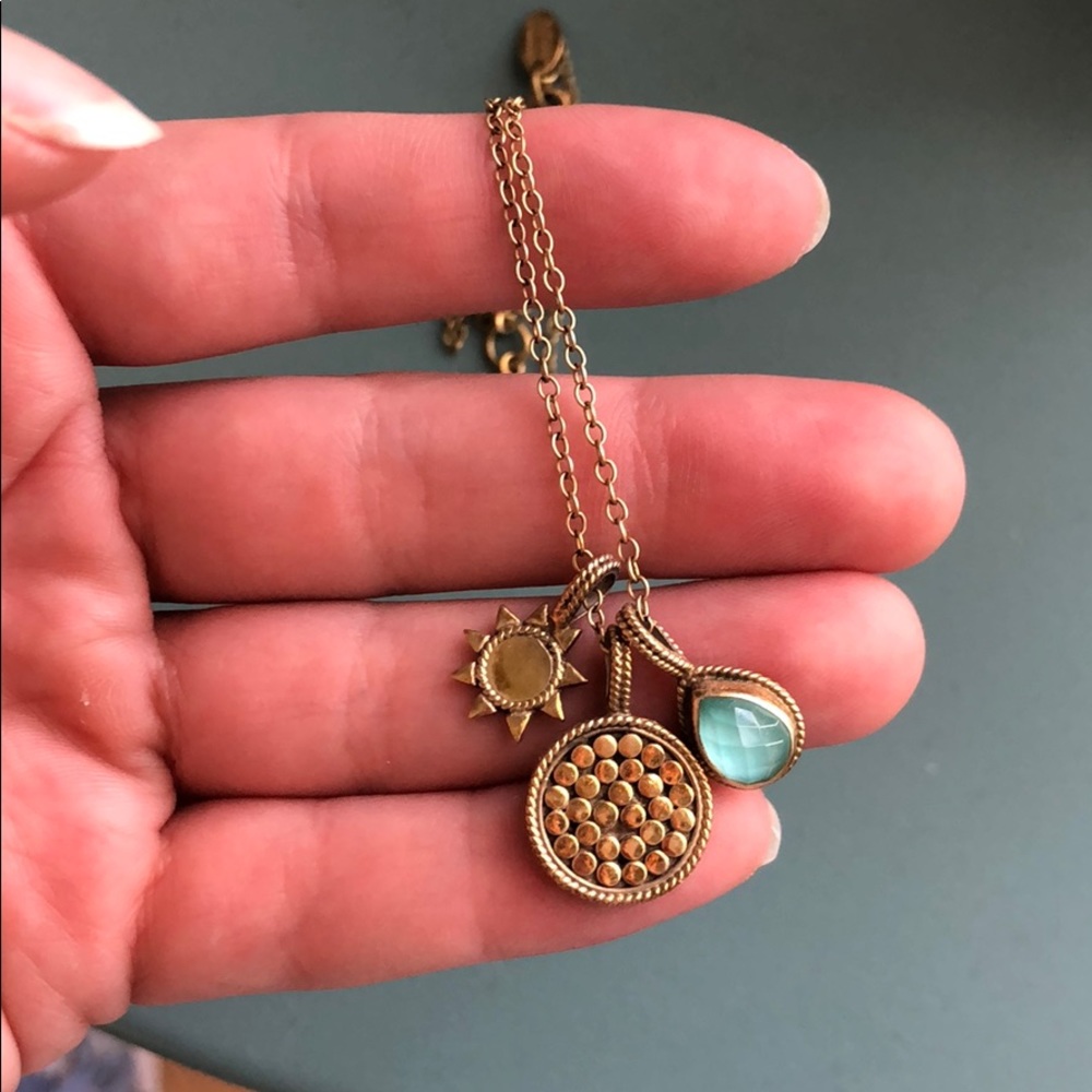 Anna Beck 3 charm necklace